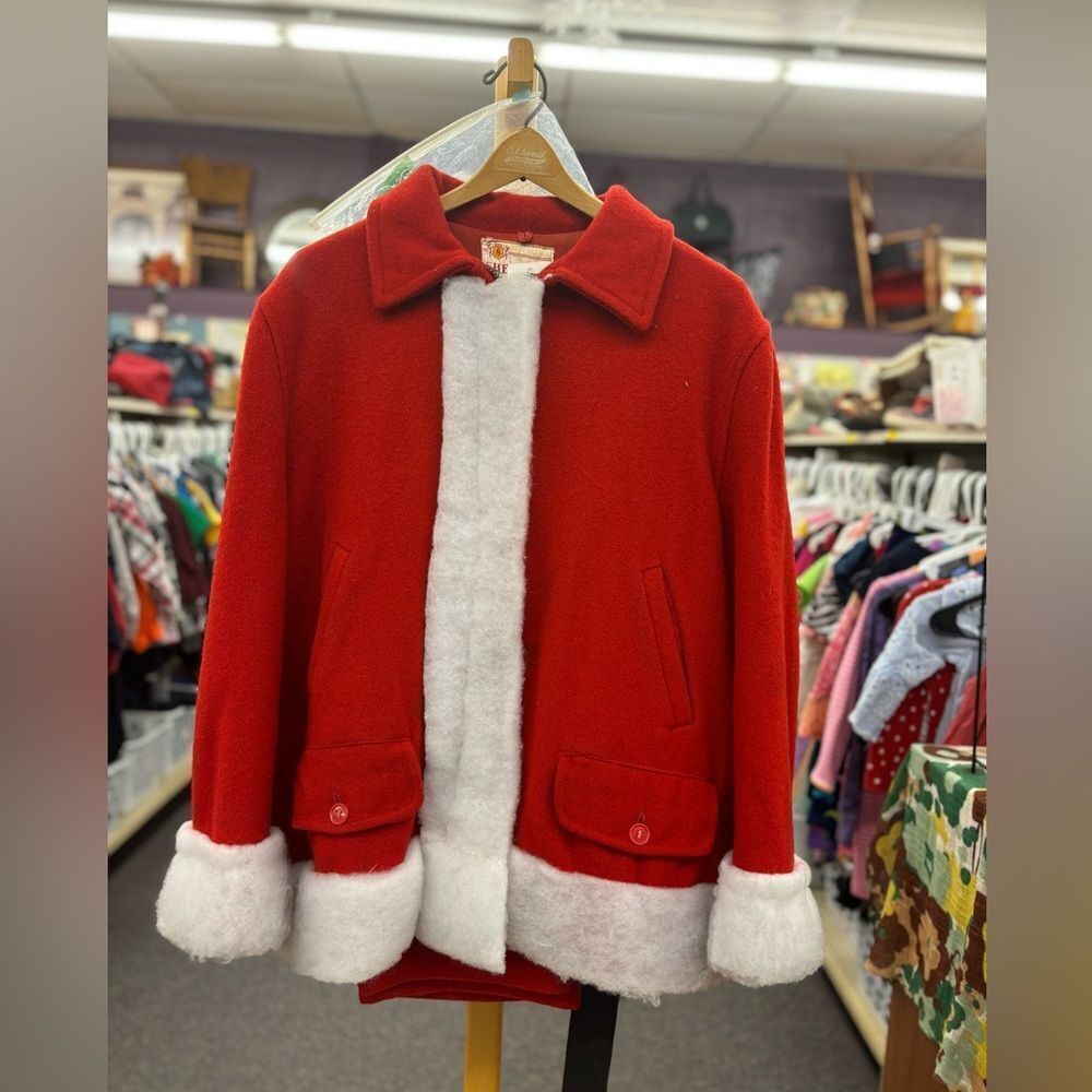 Sheraton Vintage Santa Suit 3 PC pant, Jacket & Wig